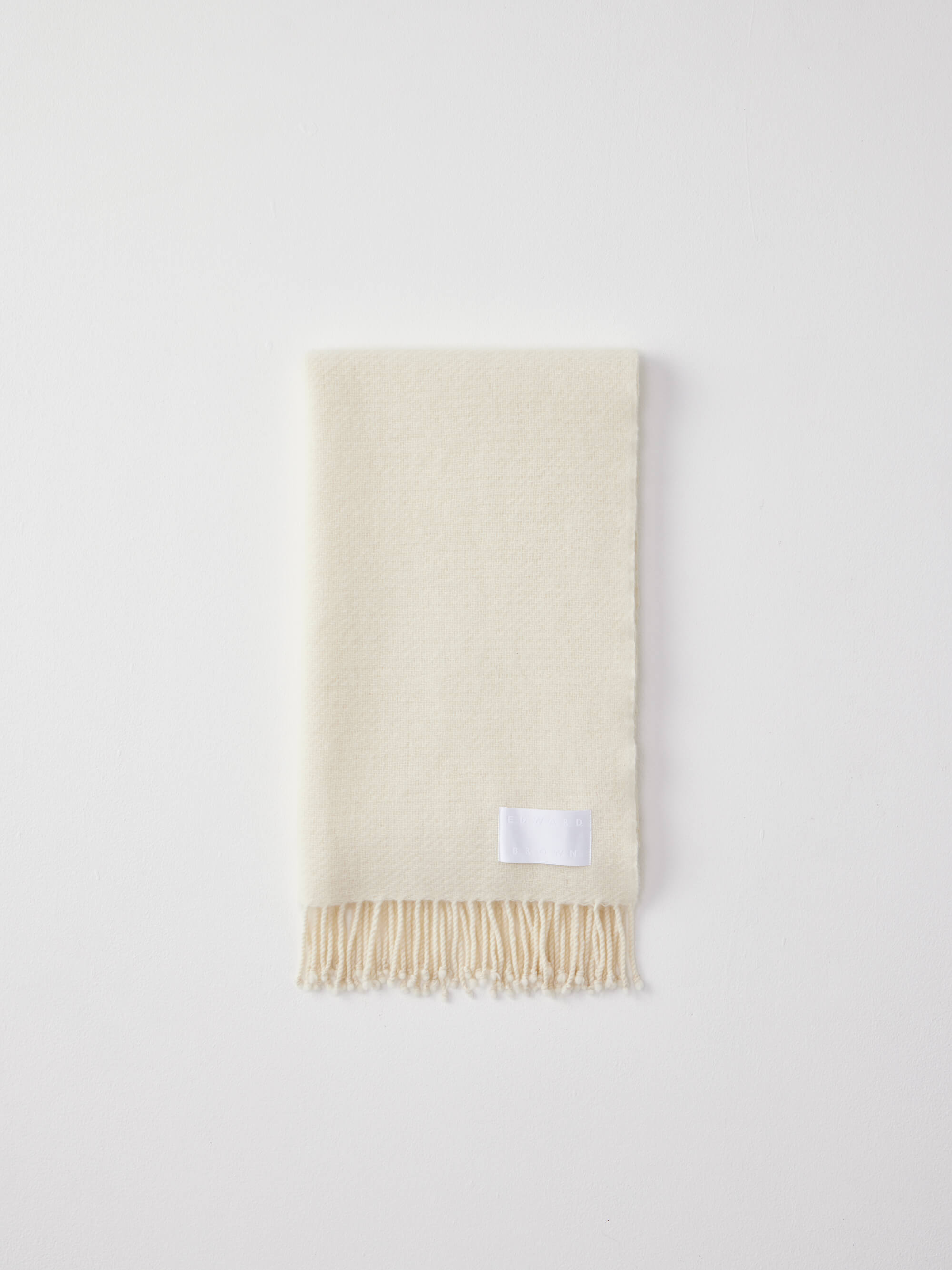 Cashmere long stole White ホワイト