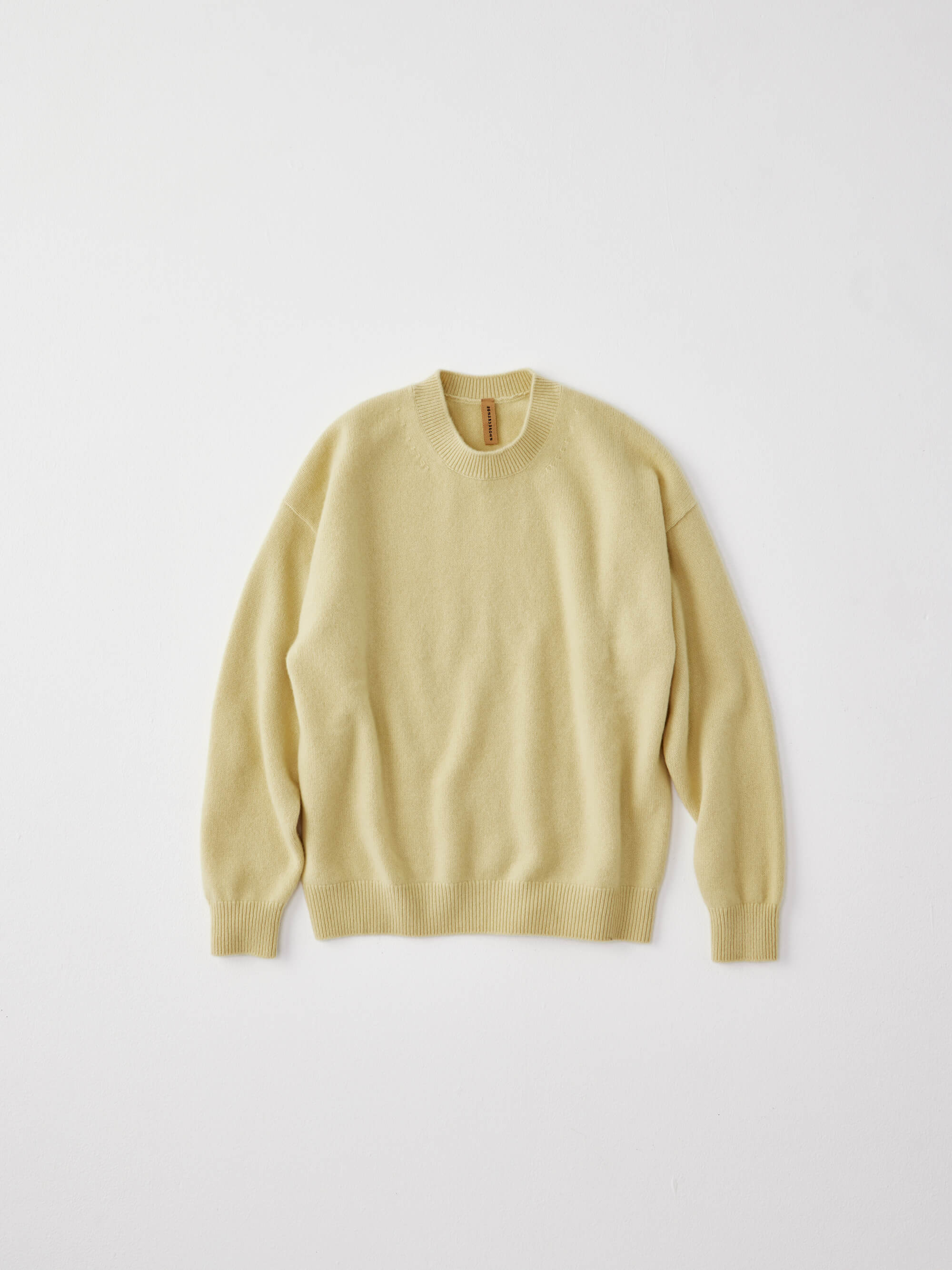 Pure cashmere knit Light Yellow ライトイエロー