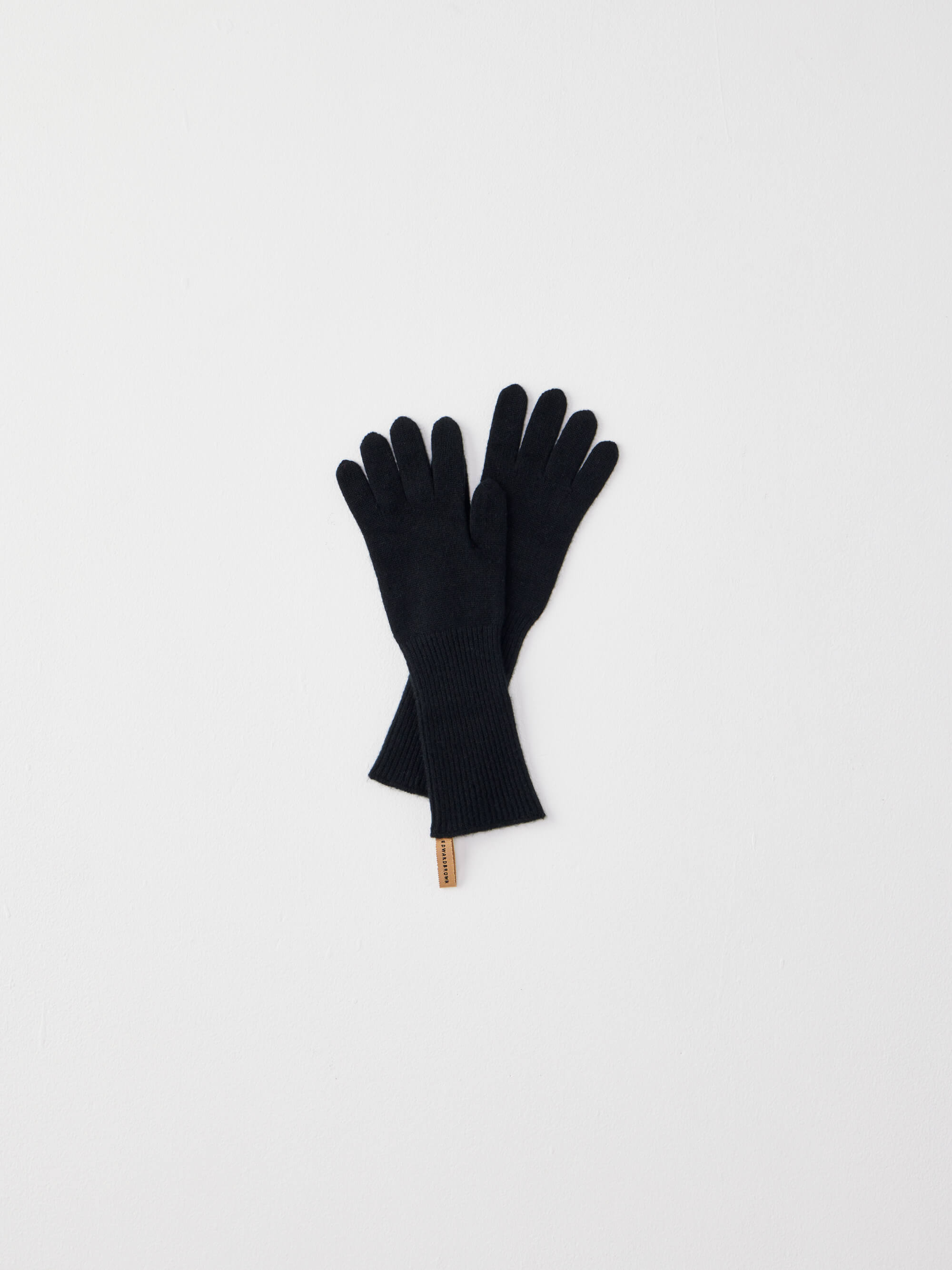 Pure cashmere gloves Black ブラック