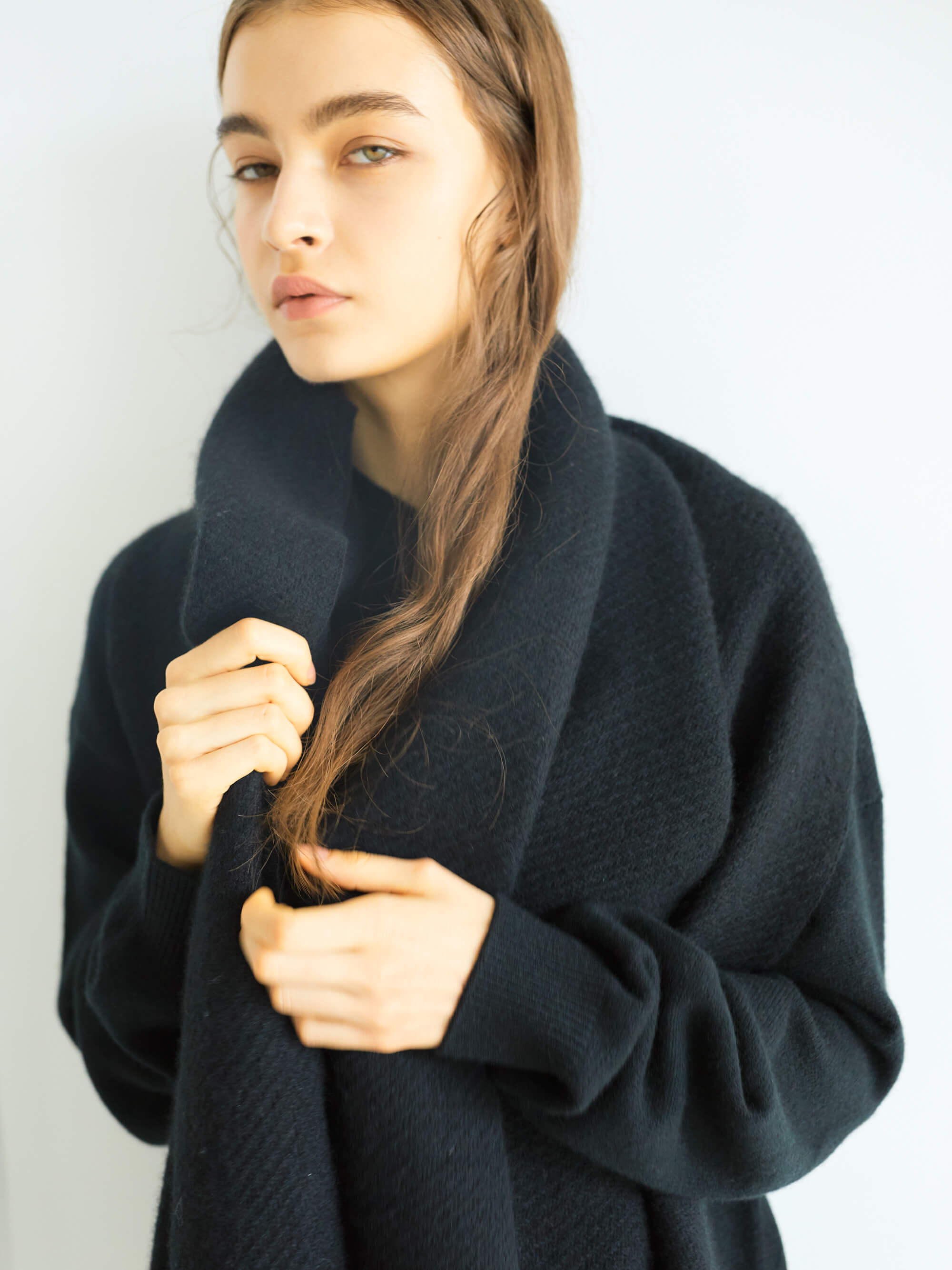 カシミヤロングストール ブラック ハイブランド 人気 レディース メンズ 最高級 カシミア100 厚手 人気 大判カシミヤストール