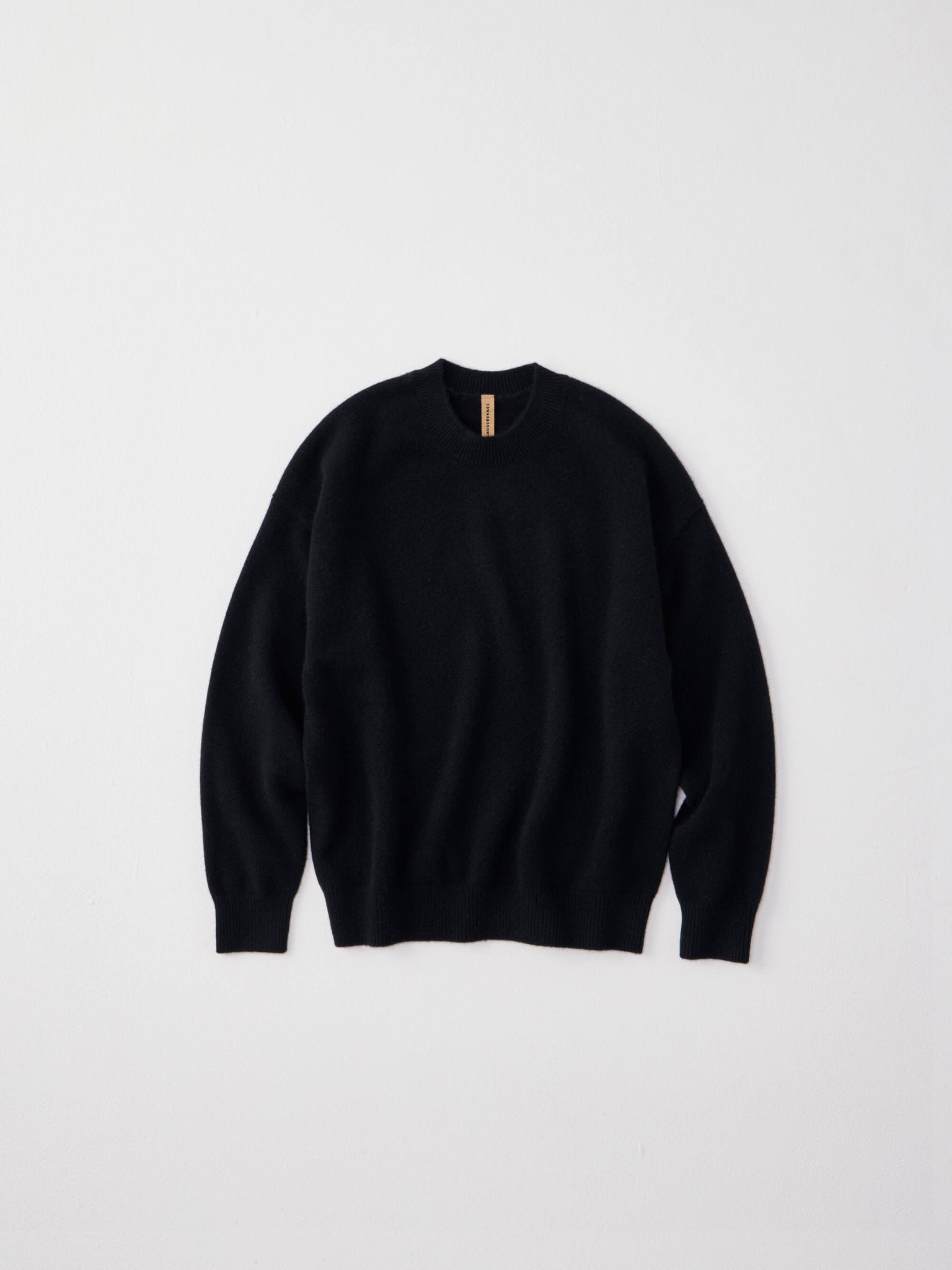 カシミヤニット ブラック カシミア 100 クルーネック セーター レディース メンズ