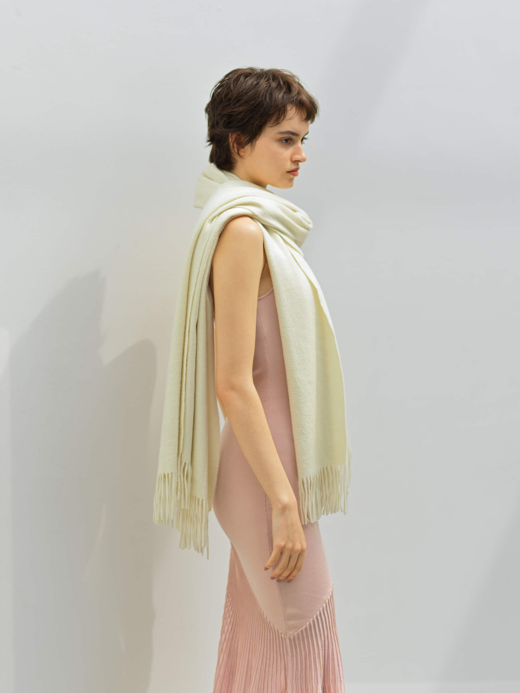 カシミヤストール オフホワイト ブランド 人気 レディース メンズ 最高級 カシミア100 厚手 人気 大判カシミヤストール