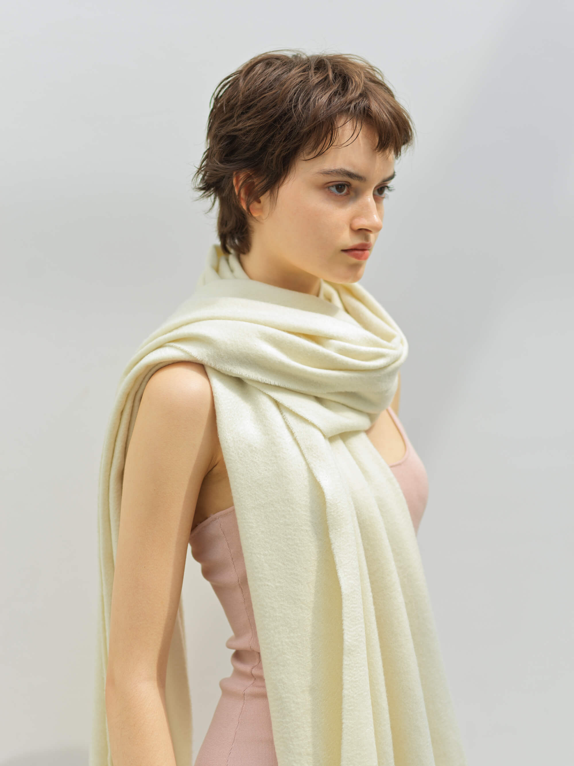 カシミヤストール オフホワイト ブランド 人気 レディース メンズ 最高級 カシミア100 厚手 人気 大判カシミヤストール