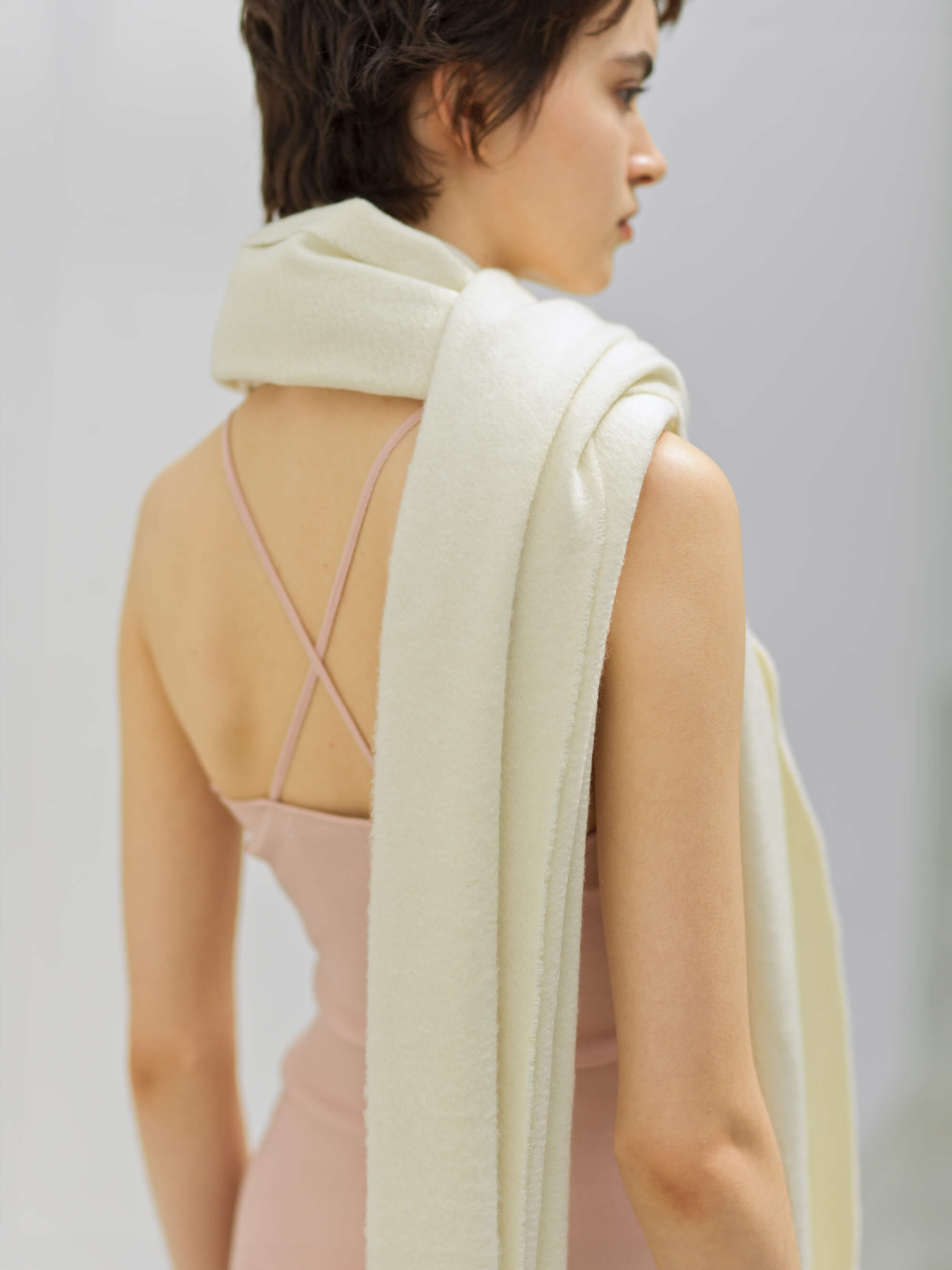 カシミヤストール オフホワイト ブランド 人気 レディース メンズ 最高級 カシミア100 厚手 人気 大判カシミヤストール