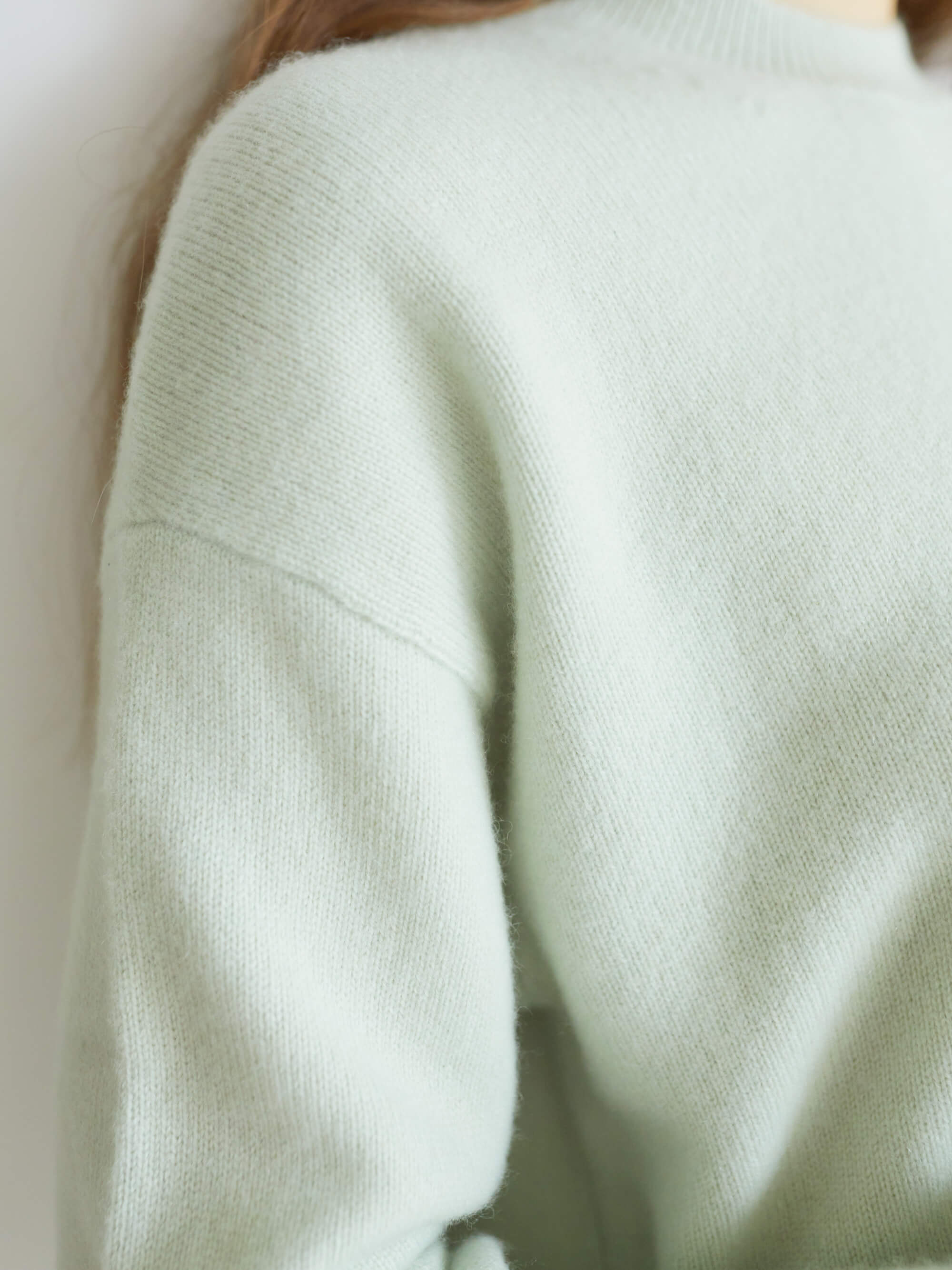 カシミヤスニット アイスグリーン Cashmere knit Ice Green | エドワードブラウン  EDWARD BROWN