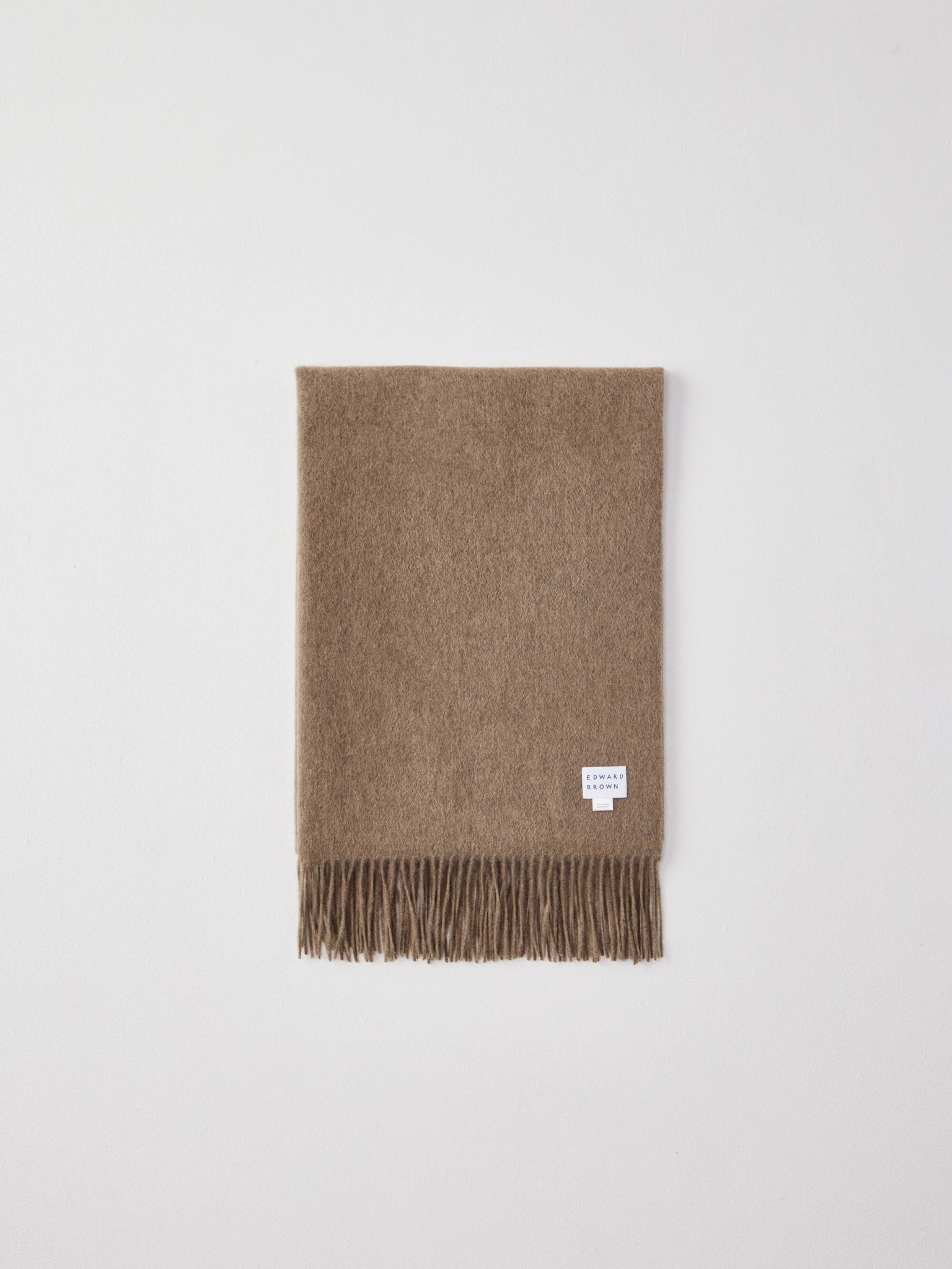 [Online Exclusive] Cashmere stole Natural Brown