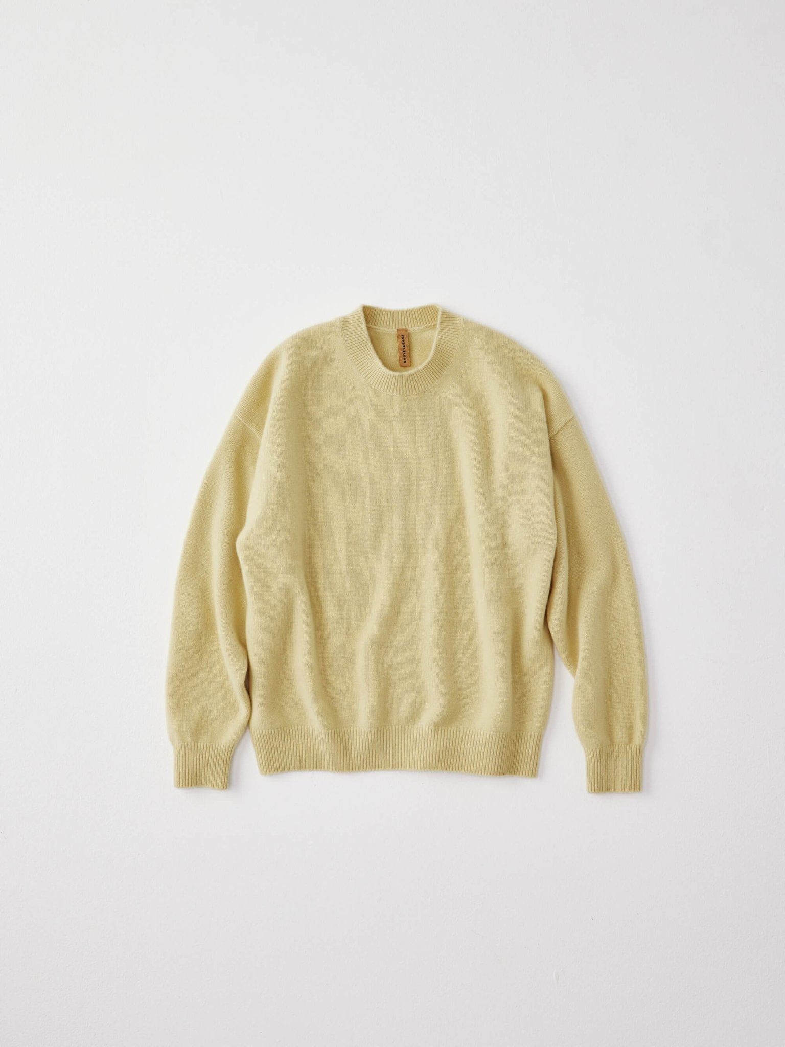 Pure cashmere knit Light Yellow ライトイエロー