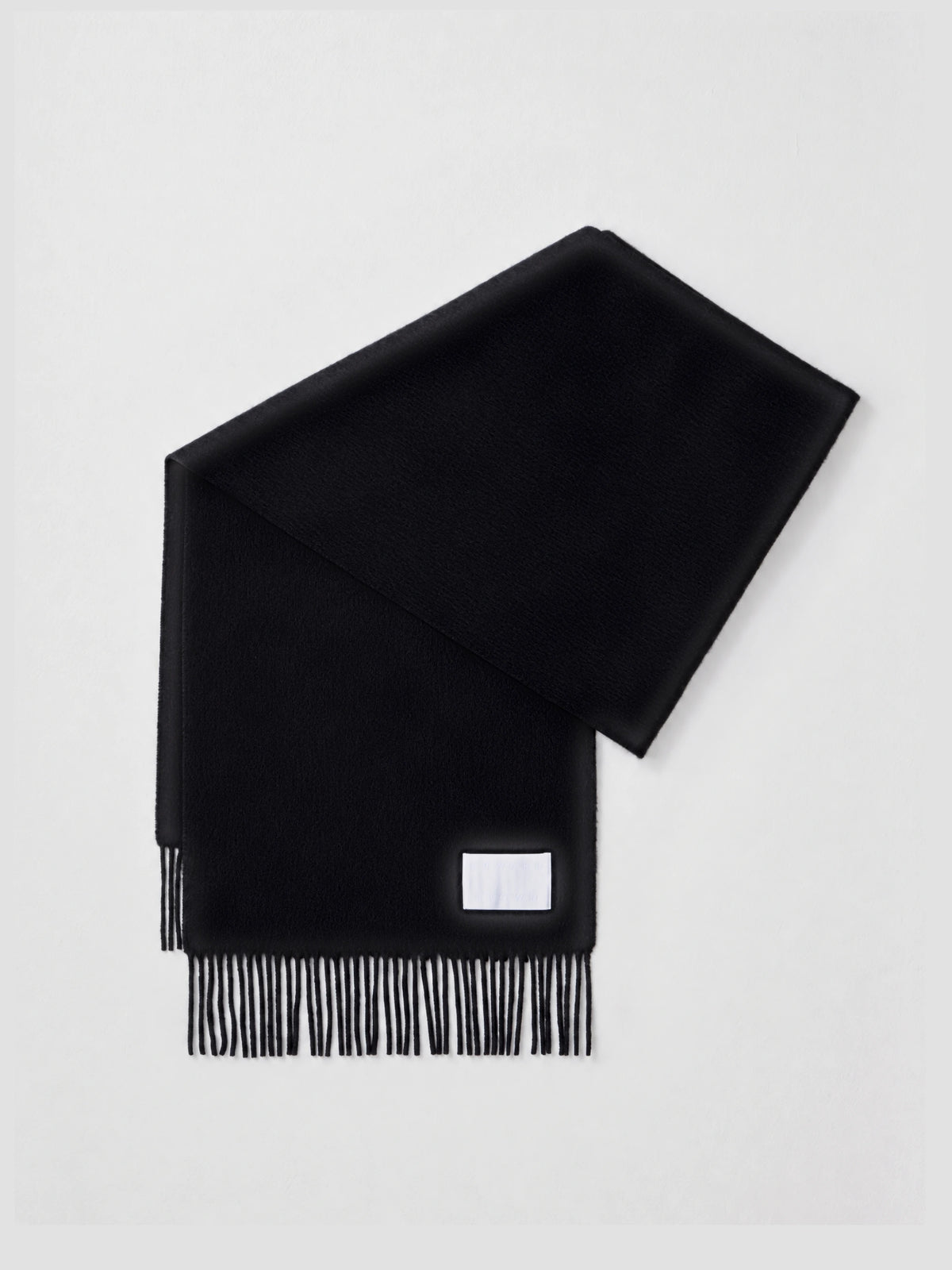 Cashmere muffler in black